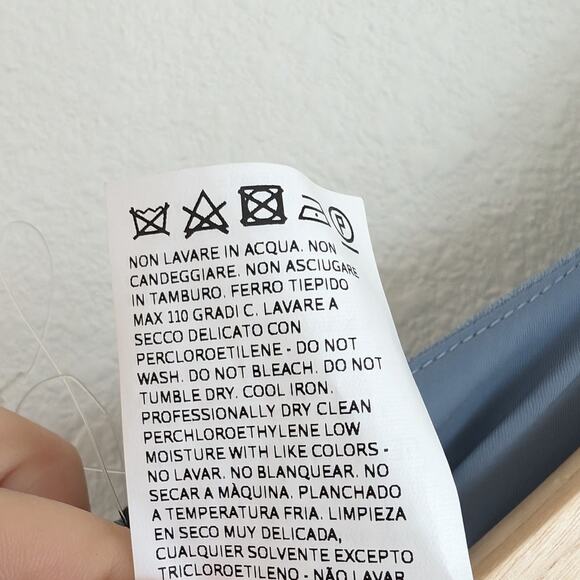 NWT Weekend MaxMara Lamella Light Blue Sleeveless Mini Short Dress, size 2 - Picture 6 of 10